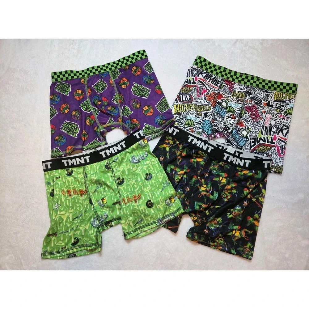 211 TMNT Mutant Mayhem Boys Boxer Briefs 4 Pack Size L 10/12 Ninja Turtles